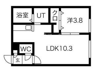 レジデンス北23条の物件間取画像